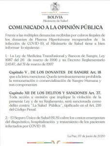 ministerio-salud-comunicado-plasma