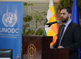 𝐌𝐢𝐧𝐢𝐬𝐭𝐫𝐨 𝐝𝐞 𝐆𝐨𝐛𝐢𝐞𝐫𝐧𝐨 𝐩𝐫𝐞𝐬𝐞𝐧𝐭𝐚 𝐈𝐧𝐟𝐨𝐫𝐦𝐞 𝐝𝐞 𝐕𝐚𝐥𝐢𝐝𝐚𝐜𝐢𝐨́𝐧 𝐝𝐞 𝐈𝐧𝐟𝐨𝐫𝐦𝐚𝐜𝐢𝐨́𝐧 𝐬𝐨𝐛𝐫𝐞 𝐥𝐚 𝐃𝐞𝐬𝐭𝐫𝐮𝐜𝐜𝐢𝐨́𝐧 𝐝𝐞 𝐃𝐫𝐨𝐠𝐚𝐬 𝐈𝐥𝐞𝐠𝐚𝐥𝐞𝐬 𝐈𝐧𝐜𝐚𝐮𝐭𝐚𝐝𝐚𝐬 𝐚𝐧𝐭𝐞 𝐥𝐚 𝐔𝐍𝐎𝐃𝐂 bolivia-presenta-informe-validacion-de-informacion-sobre-destruccion-de-drogas-ilegales-incautadas-a-unodc