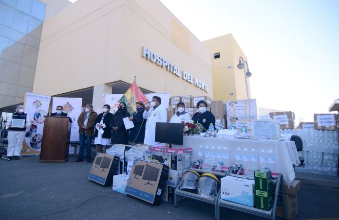 hospital-del-norte-en-el-alto-se-beneficia-con-donacion-de-equipos-medicamentos-insumos