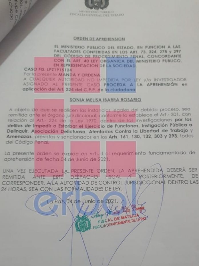 orden-de-aprehension-contra-melisa-ibarra-por-intento-de-toma-de-defensoria-en-2019