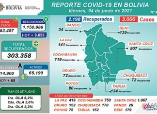 Reporte COVID-19: 3.000 dieron resultado positivo y 9.655 resultaron descartadas reporte-covid-19-3000-dieron-resultado-positivo-y-9655-resultaron-descartadas