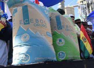 Ecebol recaudó Bs 28,9 millones por venta de más de 36.000 toneladas de cemento ecebol-28-millones-de-ventas-cemento