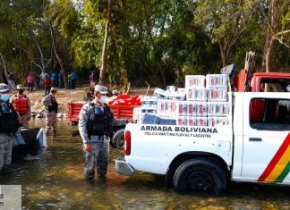 Unidades Navales comisan fardos con cerveza de contrabando en el Río Bermejo unidad-naval-decomisa-contrabando-cerveza