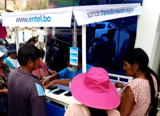 ENTEL amplía servicio de fibra óptica en Caranavi con 600 nuevos puntos entel caranavi