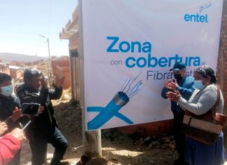 ENTEL inaugura servicios de fibra óptica al hogar en dos populosas zonas de Potosí entel-fibra-optica-potosi