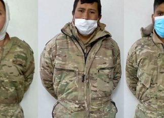 Llevan a efectivos militares bolivianos a la comuna chilena de Pozo Almonte militares-detenidos