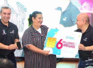 ENTEL festeja el cliente 6 millones de telefonía móvil entel-premia-cliente-6-millones