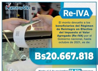 Gobierno paga Bs 20.667.818 a beneficiarios del Re-IVA re-iva-pago-gobierno