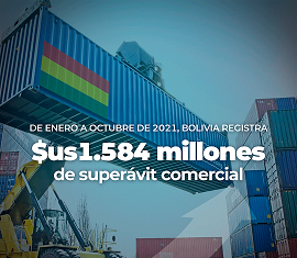 Arce destaca que el país logró un superávit comercial de $us 1.584 millones arce-destaca-superavit-