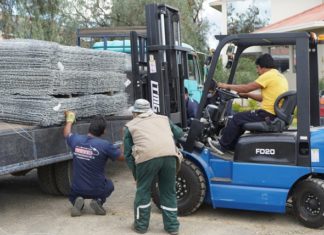 CBN donó 300 gaviones para tareas preventivas en la cuenca Taquiña cbn-dono-300-gaviones-