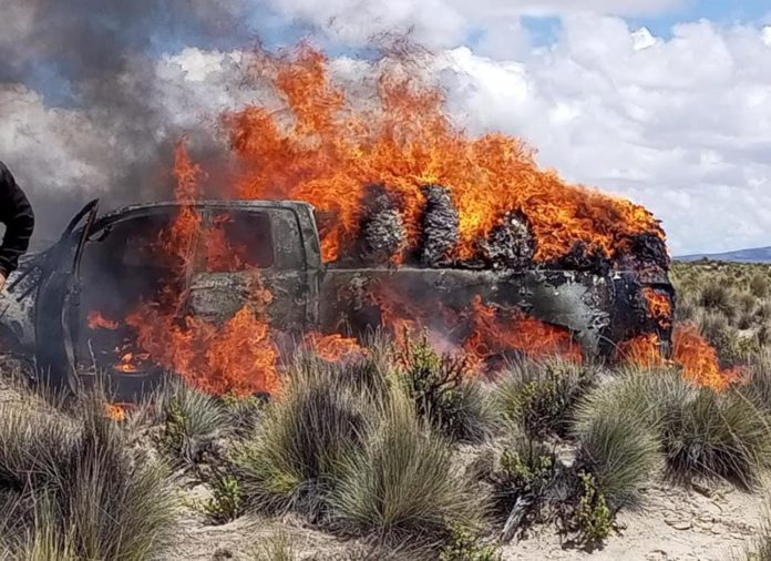 incineran-vehiculo y comiso-