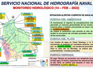Alerta naranja en más ríos navegables de la cuenca del Amazonas en Bolivia monitoreo-alerta-naranja