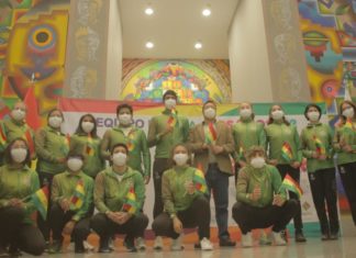 Atletas reciben bandera y pasajes para incursión en III Juegos Suramericanos de la Juventud pasajes-deportistas-