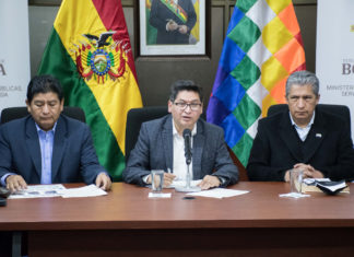 Se decomisó mercadería de contrabando por Bs 205,3 millones ministros-contrabando-comisos
