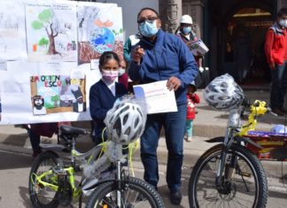 Concurso “Protege la Madre Tierra”, auspiciado por Ferroviaria Andina, premió a sus ganadores concurso-premiacion