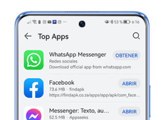 Encuentra las aplicaciones más populares en tu smartphone Huawei Pantalla_AppHUAWEI