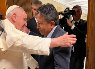 Vicepresidente Choquehuanca se reunió con el papa Francisco en el Vaticano choquehuanca-visita-papa-