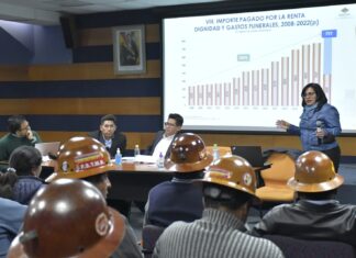 Gobierno se mantiene abierto al diálogo con mineros de Huanuni mineros-aportes-