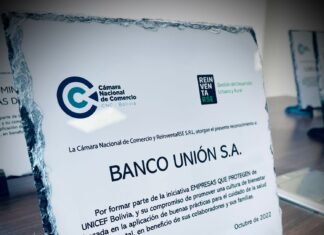 BANCO UNIÓN ES RECONOCIDA COMO EMPRESA QUE PROMUEVE EL BIENESTAR Y SALUD MENTAL EN EL LUGAR DE TRABAJO reconocimiento-banco-union-