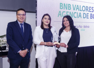 BNB Valores reconocida como la Mejor Agencia de Bolsa en Mercado Primario BNB (1)