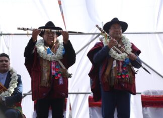 Homenaje a los 241 años de la muerte de Tupak Katari homenaje-choquehuanca-arce-