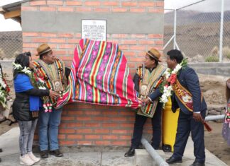 Vicepresidente Choquehuanca entrega Sistema de Riego Tecnificado al Ayllu Cabaraya en Oruro chpquehuanca