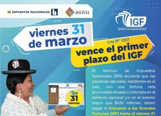 Contribuyentes con residencia en el país deben pagar el IGF hasta este 31 de marzo sin_igf_