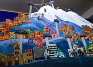 El pastel del Illimani fue preparado con una crema especial y almíbar hechos con base a cerveza Paceña cbn-pasteleria-