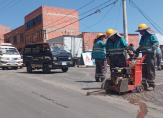 Arrancan Superasfaltos de cinco nuevas vías desde el Arco de Pampahasi hasta el puente Pasoskanki superasfalkto-pasoskanki-