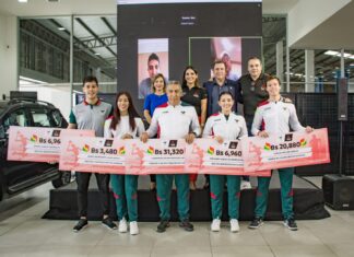 Mitsubishi Motors Bolivia junto a Astara-Ovando realizó una ceremonia especial de premiación en honor a los destacados atletas bolivianos que brillaron en los Juegos Panamericanos Santiago 2023 mitsubishiu-motors-acuerdos-