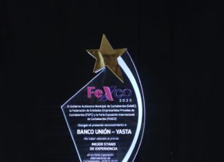Banco Unión recibe el premio a “mejor stand a la experiencia” y es reconocido como aliado estratégico de la Fexco 2025 banco-union-recibe-premio-mejor-stand-a-la-experiencia-y-es-reconocido-como-aliada-estrategico-fexco-2025