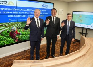 Secretaría General de la Comunidad Andina y el IICA inauguran Sala Situacional y Observatorio de Políticas Agrícolas de países andinos