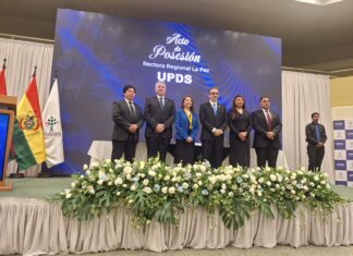 UPDS reafirma su liderazgo en Bolivia con la posesión de su nueva Rectora Regional en La Paz