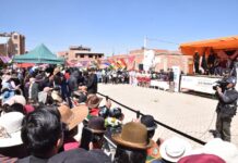 El Alto recibe enlosetado de 2 avenidas en el Distrito 8 con inversión de poco más Bs 3 MM