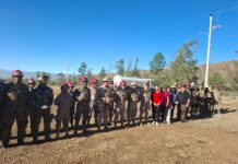 EMAPA brinda apoyo alimentario a brigadistas y familias que combaten incendios forestales en Tarija